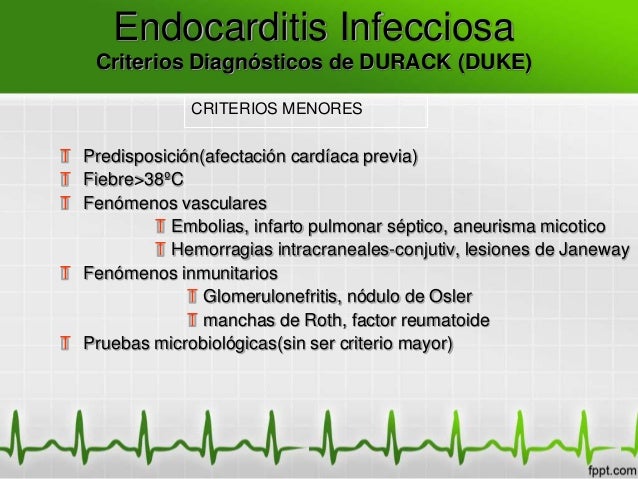 Endocarditis Infecciosa Criterios De Duke Pdf
